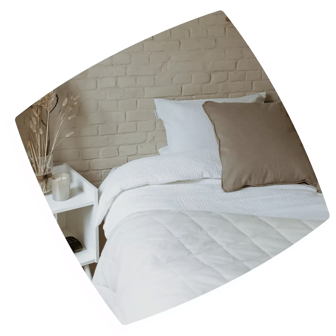 Verwende natürliche Materialien und Farben