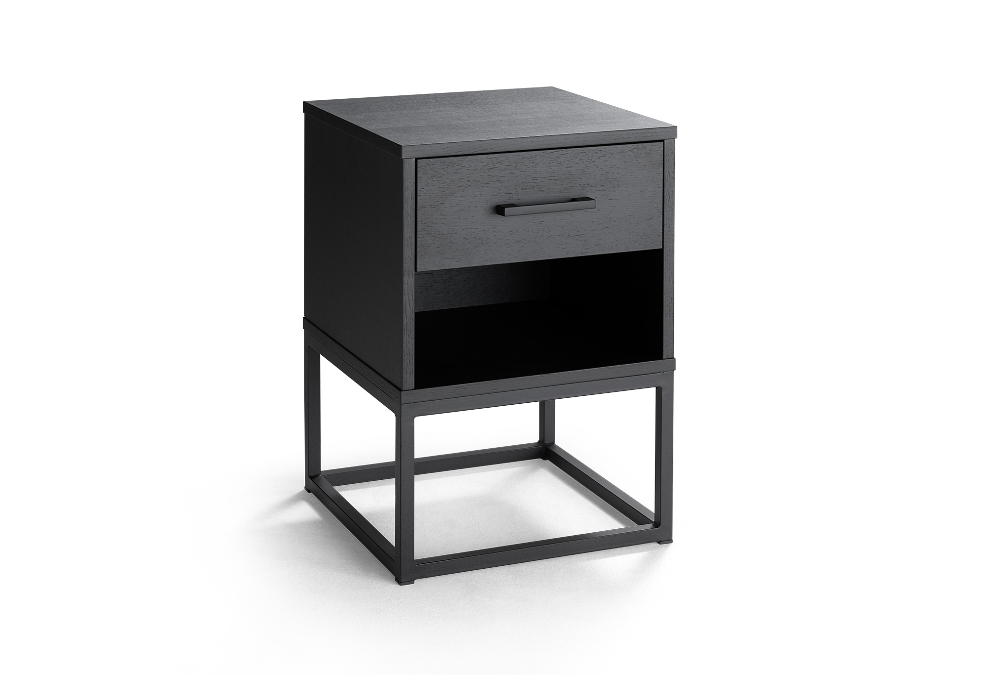 Nachttisch Cubic Schwarz