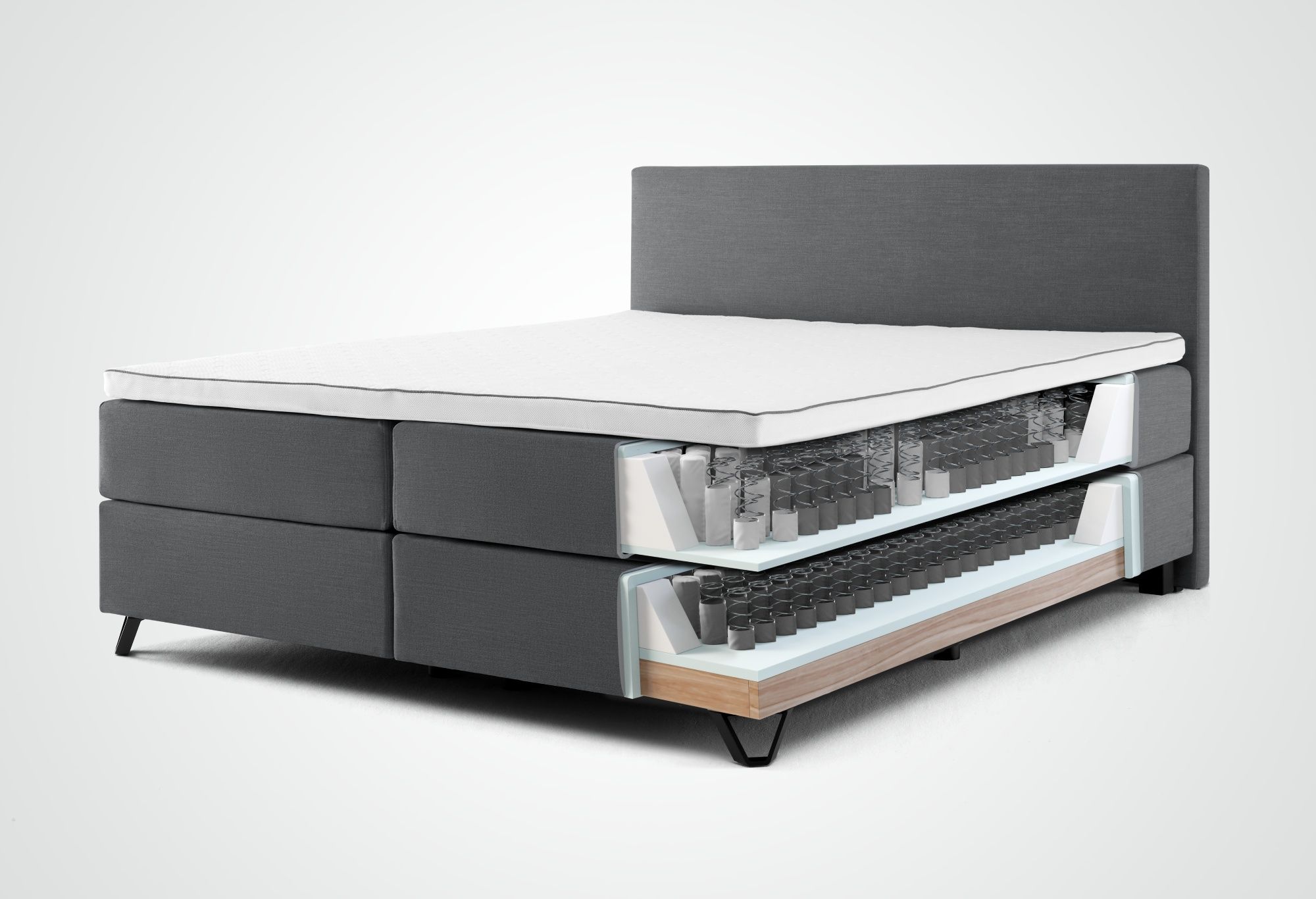 Entspannter Schlaf dank hochwertigem Tonnentaschenfederkern