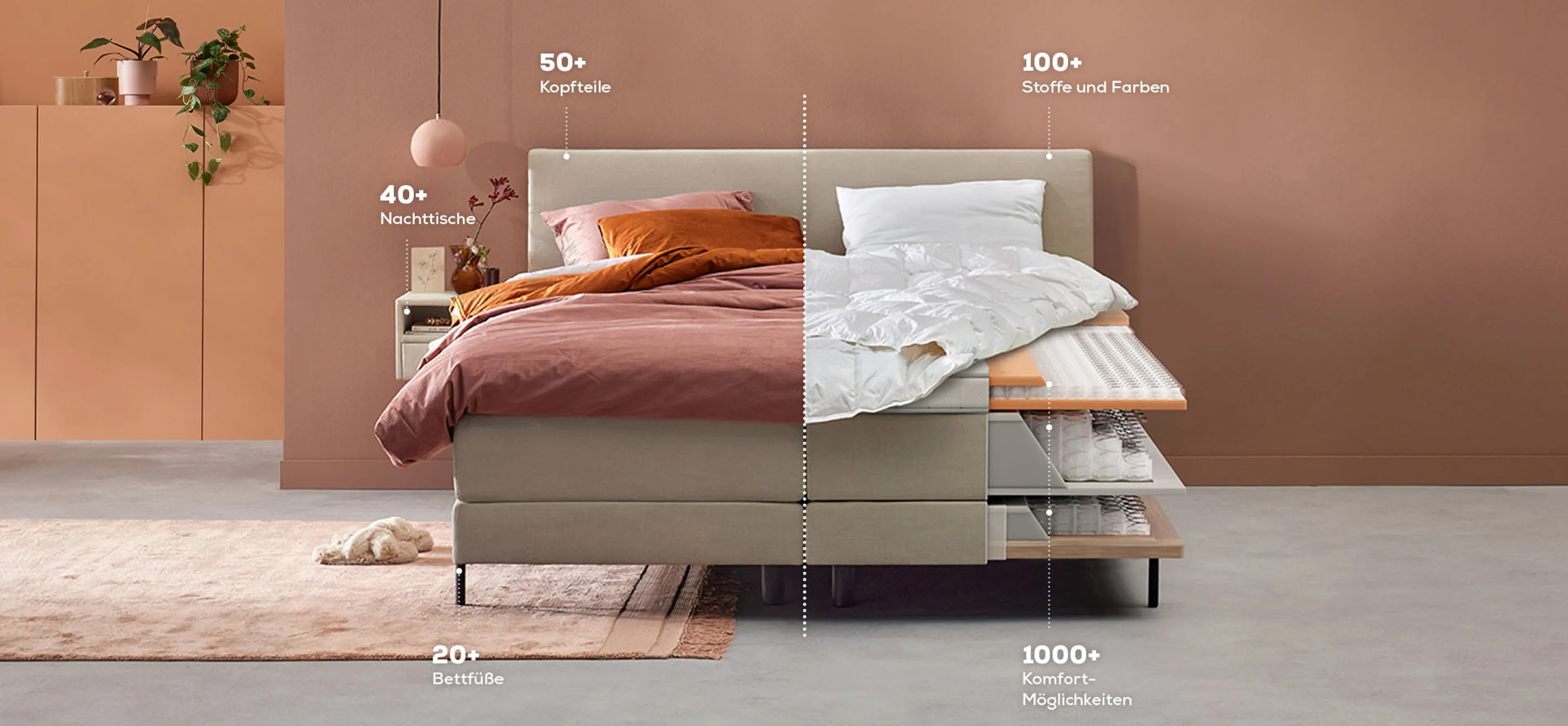 Stellen Sie Ihr Boxspringbett zusammen