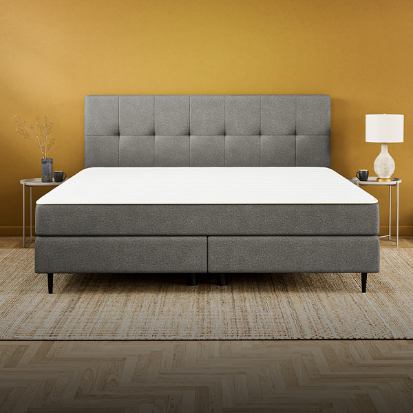 Ein komplettes Boxspringbett 