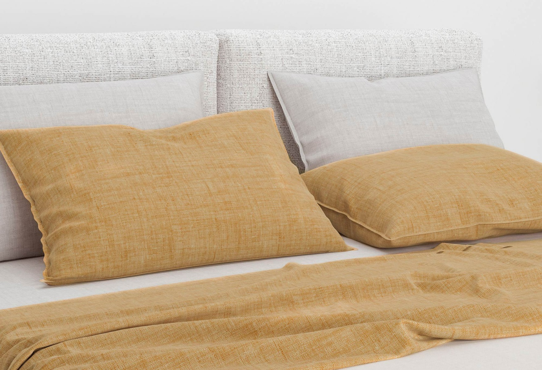 Zo!Home Lino Kissenbezüge Ochre Yellow