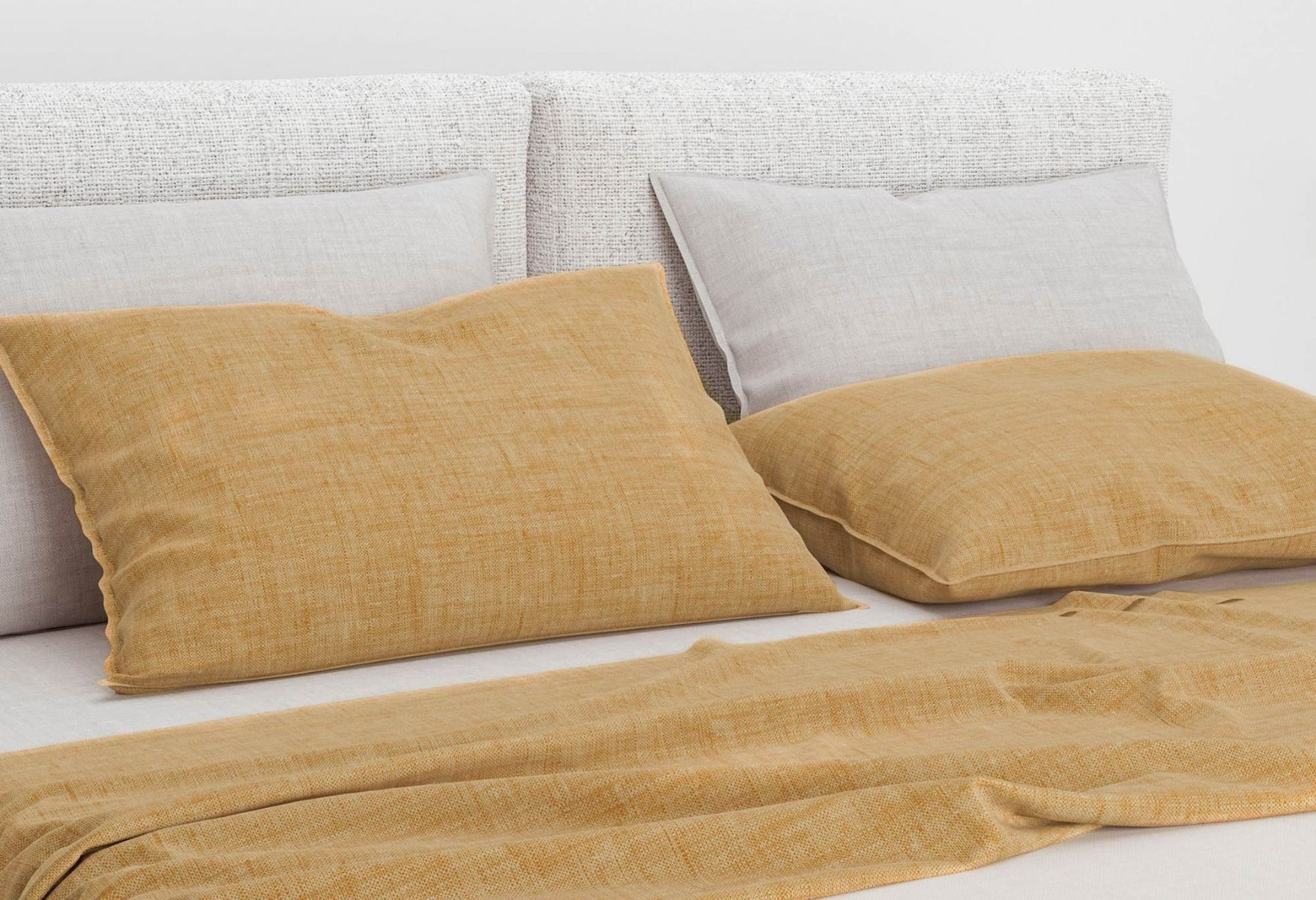 Zo!Home Lino Kissenbezüge Ochre Yellow