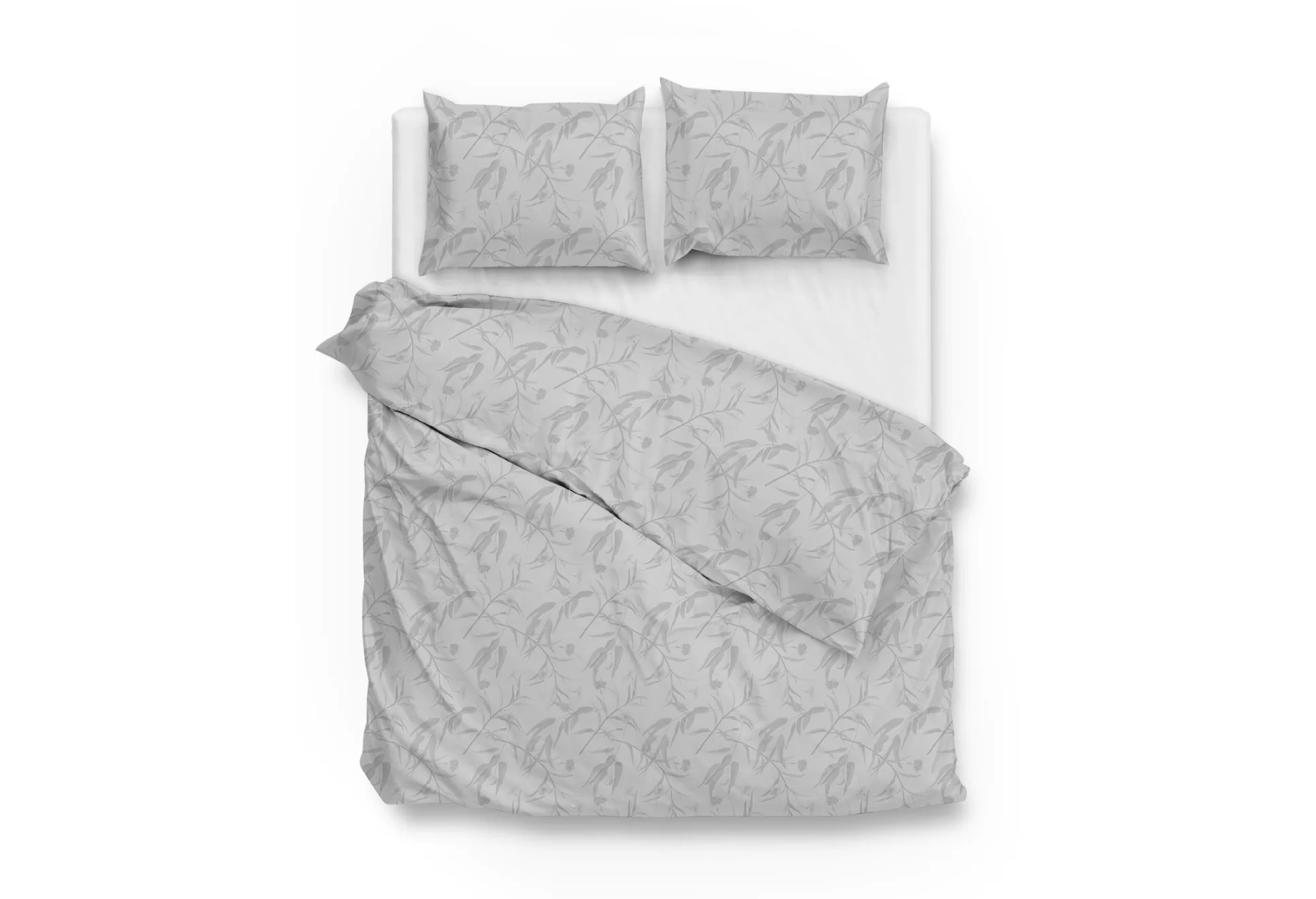 Zo!Home Fiori di Satinado Bettwäshce Aschgrau