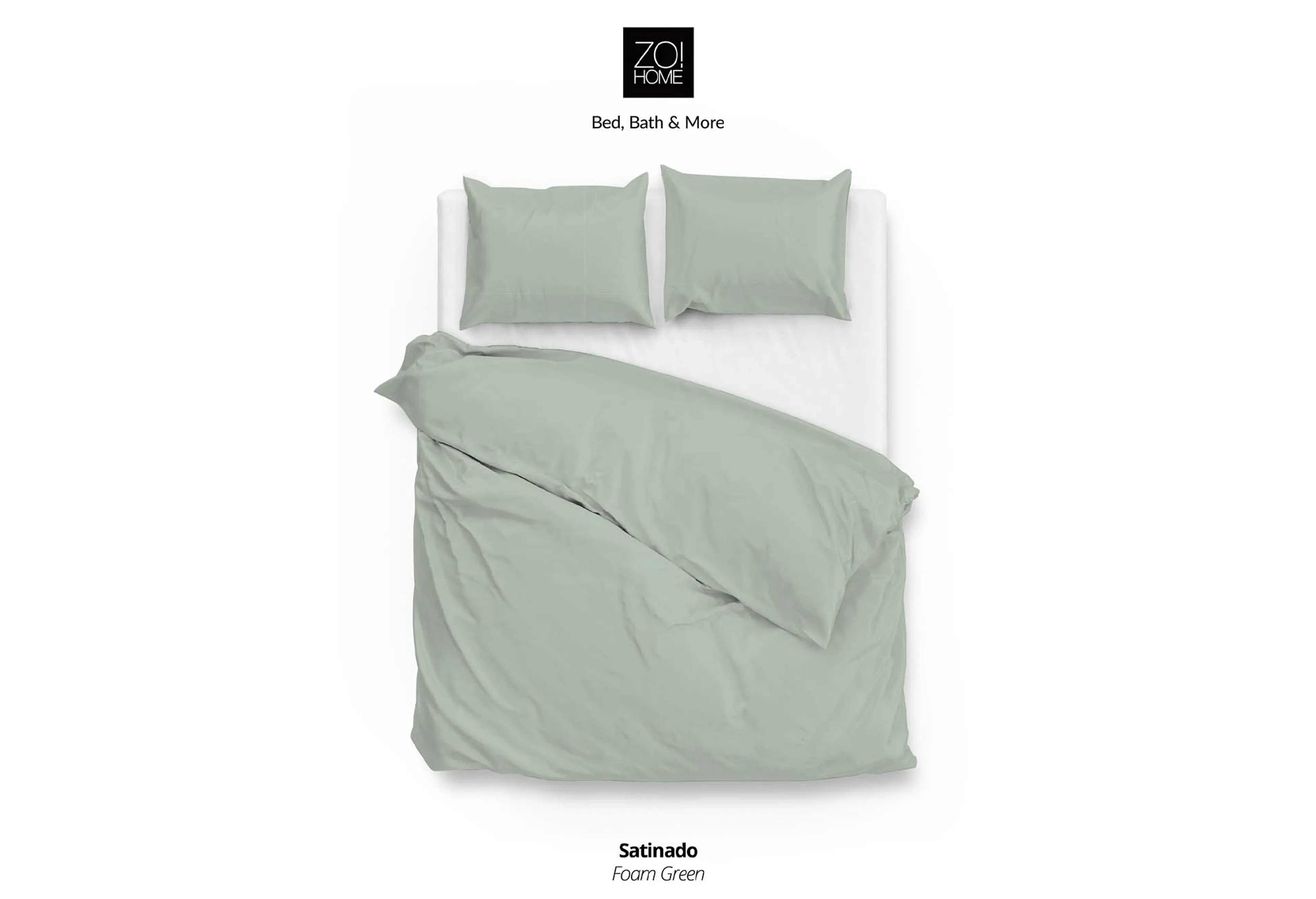 Zo!Home Satinado Bettwäsche Hellgrün